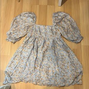 Floral Puff Sleeve Dress
